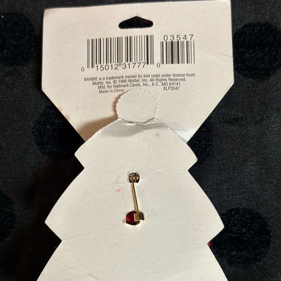 Barbie Christmas Pin 1995 NEW - Picture 3 of 3